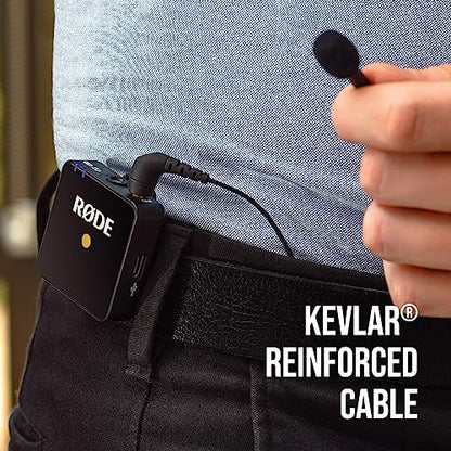 Rode Lavalier GO Professional Wearable Microphone,Black - color: Black