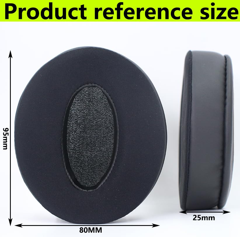 Replacement Ear Pads Compatible with Sennheiser HD4.50 Black/ice | for Sennheiser HD4.50BT/HD4.50BTNC/HD4.50SE/HD4.40/HD4.30G/HD4.20S/HD458BT/HD450/HD450BT/HD400S/HD350BT headphones - color: Black/ice