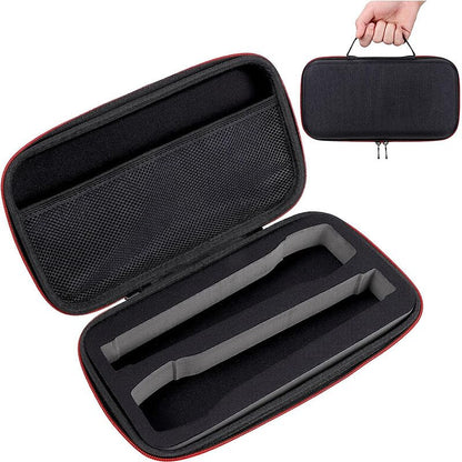 Portable microphone case with travel handle, shockproof EVA hard shell, waterproof compact storage box, suitable for Karaoke/vlog/outdoor use(No microphone included)