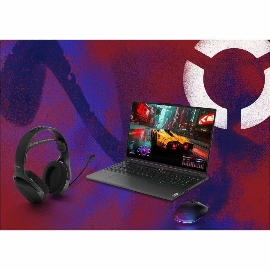 Lenovo Legion H410 Wireless Gaming Headset, Bluetooth or 2.4 GHz USB-A Connection, Lightweight (304 Grams), Adjustable Headband, Flip to Mute Mic, Black - style: H410