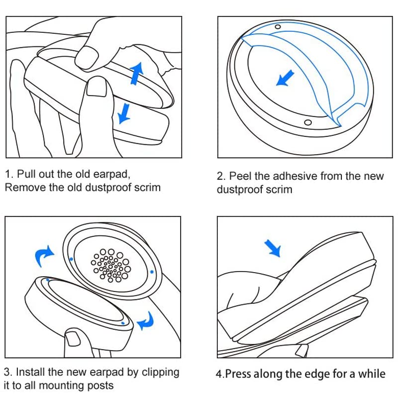 Solo 2/3 Wireless Earpads Replacement Protein Leather & Memory Foam Ear Cushion Cover Compatible with Beats by Dr. Dre Solo 2.0 Solo3 Wireless On-Ear Headphones (Floral White) - color: Floral White