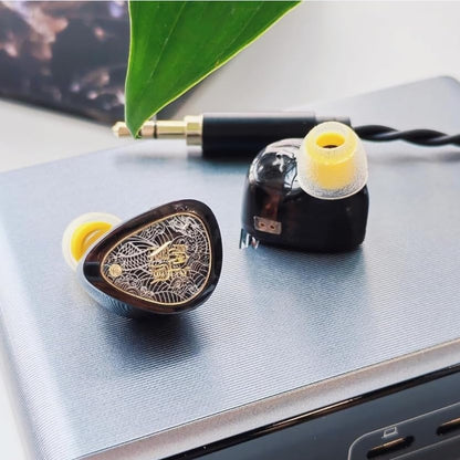 TANGZU Wan'er S.G II in Ear Monitor, Gaming IEM Earphones, HiFi Wired Earphones with 10mm Single Dynamic Driver PET Diaphragm, 0.78mm 2-Pin Tangle-Free Detachable Cable (Black, 3.5mm) - color: Black, size: 3.5mm Jack without Mic