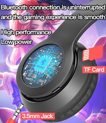 Upgraded Hybrid Noise Cancelling Headphones Over Ear with Transparent Modes Wireless Bluetooth with Mic Soft-Earpads Hi-Fi Audio Deep Bass Comfortable Fit Long Playtime for Home Office Travel Black