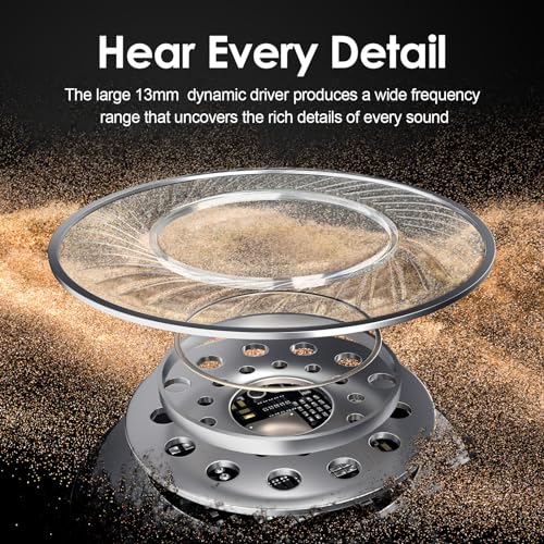 Bluetooth Headphones, 150H Playtime Wireless Bluetooth Earbuds with Earhooks, w/Mic in-Ear Magnetic Neckband Earphone, IPX7 Sweatproof Deep Bass Headset for Home, Traveling, Outdoor, Business Trips - color: Deep Black