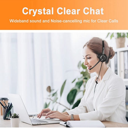 RJ9 Cisco Wired Office Headset HD Voice Compatible Cisco Phones 6851 7945g 7962g 8811 8841 8845 8851 8861 8961 9951 Series Model,Plus 3.5mm Adapter for Smartphone - size: RJ9 Mono for Cisco