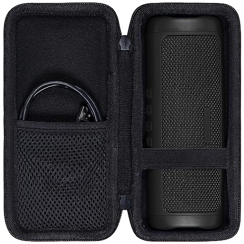 co2CREA Hard Case for BolaButty X-GO C27C Bluetooth Speaker Speaker,Black | Travel Protective Storage Bag with Mesh Pocket & Handle, Shockproof EVA Shell and Soft Lining - color: Black