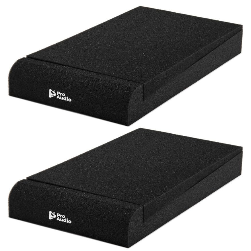 Focus Pro Audio Medium Studio Monitor Isolation Pads for 5 Inch Speakers