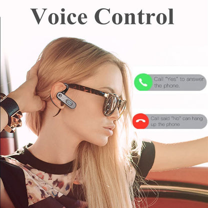 Uigsas Bluetooth Headset Wireless Bluetooth Earpiece Single Ear Voice Control Answer Earphones for Cell Phone