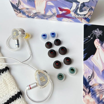 TANGZU Wan'er S.G II in Ear Monitor, Gaming IEM Earphones, HiFi Wired Earphones with 10mm Single Dynamic Driver PET Diaphragm, 0.78mm Double pinhole Tangle-Free Detachable Cable (White, 3.5mm) - color: White, size: 3.5mm Jack without Mic