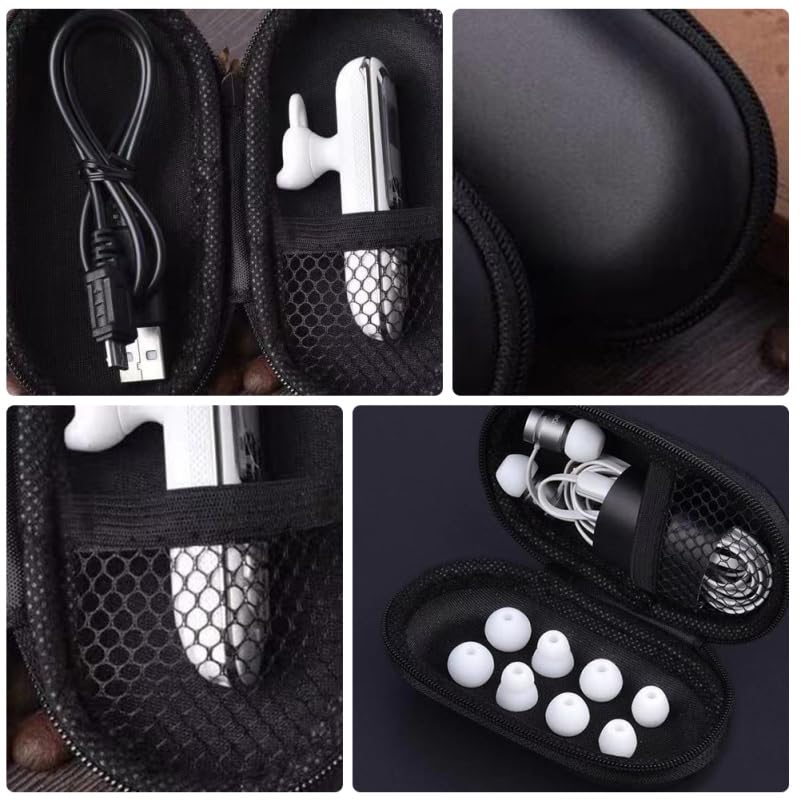 ARTIBETTER Shockproof Headphone Storage Bag Compact Case with Zipper Organizer for Earbuds Electronic Accessories Portable Carrying Pouch