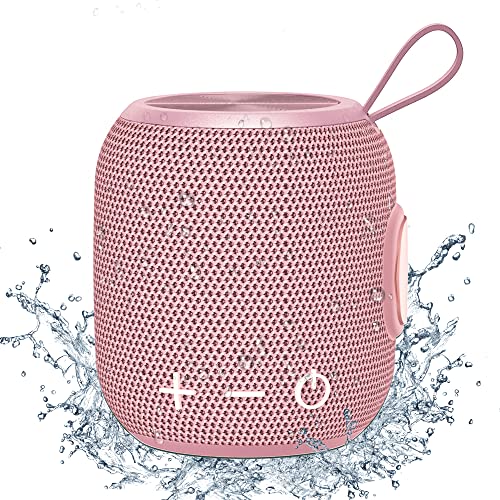 Bluetooth Speakers Portable Wireless Waterproof IPX7 Bluetooth 5.0 Dual Pairing Mini Shower Speaker, 24H Playtime Stereo Surround Sound, for Outdoor Travel, Pool