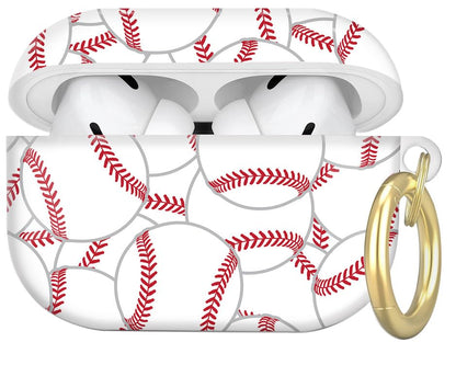 Compatible with AirPod Pro 2nd//1st Generation Case Cover with Key Chain,Full Protective Shockproof Wireless Headphone Case for Airpod Pro 2023/2022/2019(Baseball Wallpaper) - color: Baseball Wallpaper