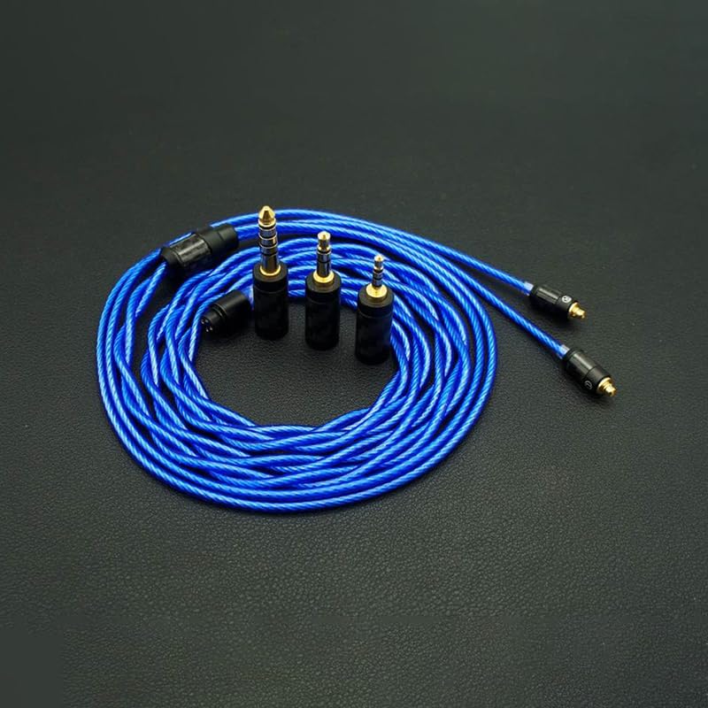 ISN Audio C2 2 Shares 72 Cores 6N+ OCC HiFi Audiophile Earphone Replacement Cable IEM Upgrade Cable with 3-in-1 Detachable Gold-Plated Plugs (2Pin 0.78mm) - size: 2Pin 0.78mm
