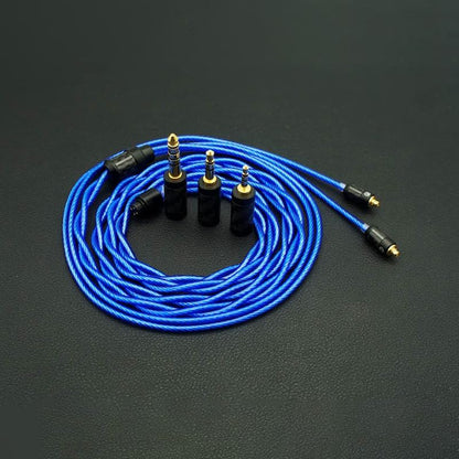 ISN Audio C2 2 Shares 72 Cores 6N+ OCC HiFi Audiophile Earphone Replacement Cable IEM Upgrade Cable with 3-in-1 Detachable Gold-Plated Plugs (2Pin 0.78mm) - size: 2Pin 0.78mm
