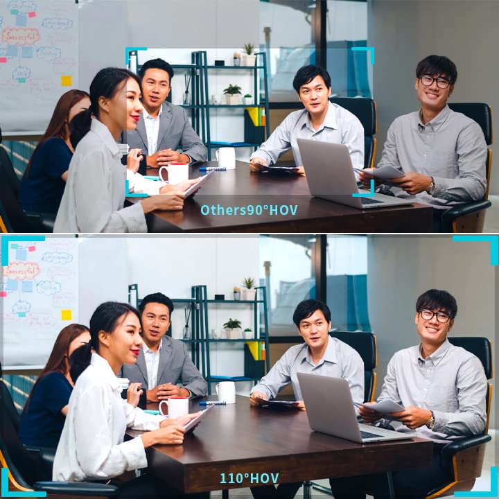 Conference Webcam w/Microphone&Speaker for HD 1080P Video Call, All-in-1 Ultra Wide-Angle 110° Camera, 19ft Voice Pickup, AI Noise-Cancel, USB Plug&Play&Power, Speakerphone&Cam Meeting System