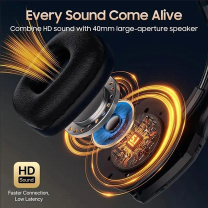 Single Ear Trucker Headset - Wireless Bluetooth 5.3 Headphones w/AI Noise Cancelling Mic, Mute Button, 60H Battery - On Ear Headset for Drivers, Office Work, Call Centers, Cell Phones & Home Use