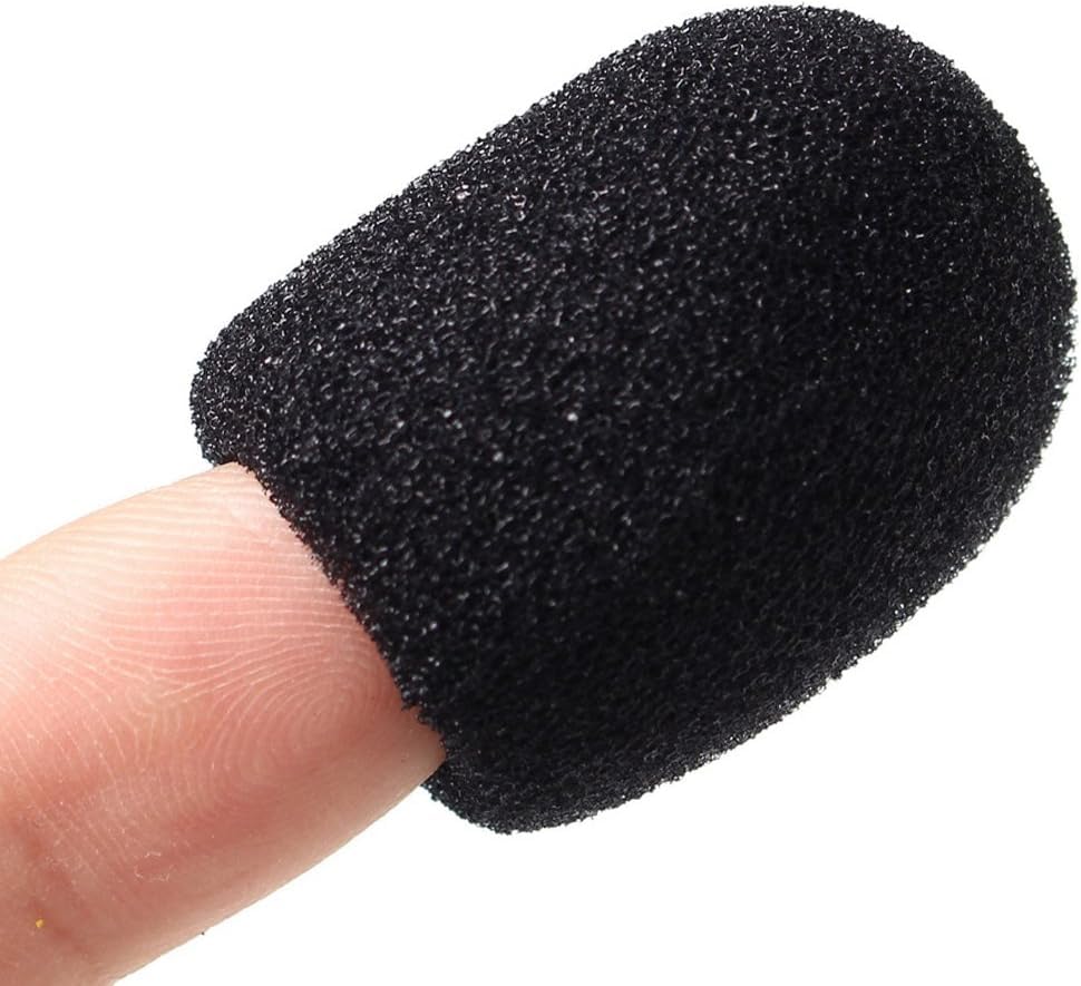 10 Pcs Parrott B350 Foam Replacement for BlueParrott B450 B550 C400 S450 B250 B350 Headset Windscreen Mic Cover Windscreens and Pop Filters,Accessories(Black)