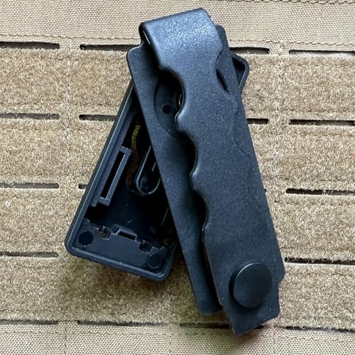 Tactical Mic Clip, 360 Degrees Rotating Quick Release Two-Way Radio Microphone Clip for Duty Belt