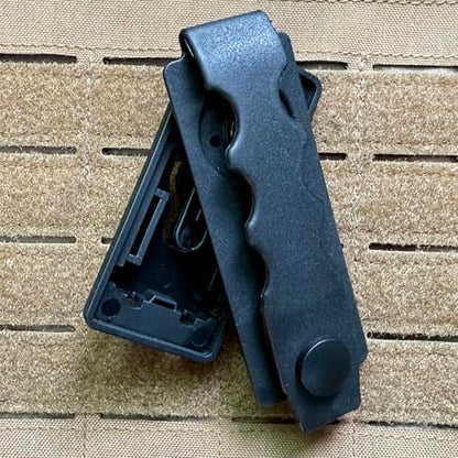 Tactical Mic Clip, 360 Degrees Rotating Quick Release Two-Way Radio Microphone Clip for Duty Belt