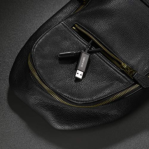 USB to 3.5mm Jack Audio Adapter, USB-A to AUX Cable for PC, PS4, PS5-1.2M | TRRS-Mic Supported, DAC Chip, 16bit/48KHz, Compatible with Windows, PC, Laptop, Mac, Linux, Desktops, PS4, PS5 - size: 45 inch / 120cm