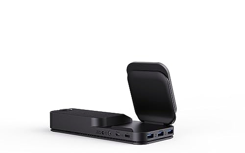 YEALINK BH71 Bluetooth Wireless Mono Headset, BHB710 Workstation w/ 3' Colour Touch screen & Carry Case (+20hrs), Qi Wireless Charging,3 Size Ear Plug