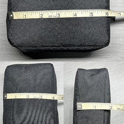 Universal Electronics/Accessories Soft Carrying Case Bag, Durable & Light-weight,Suitable for Out-going, Business, Travel and Cosmetics Kit (Small-Black) - color: Small-Black
