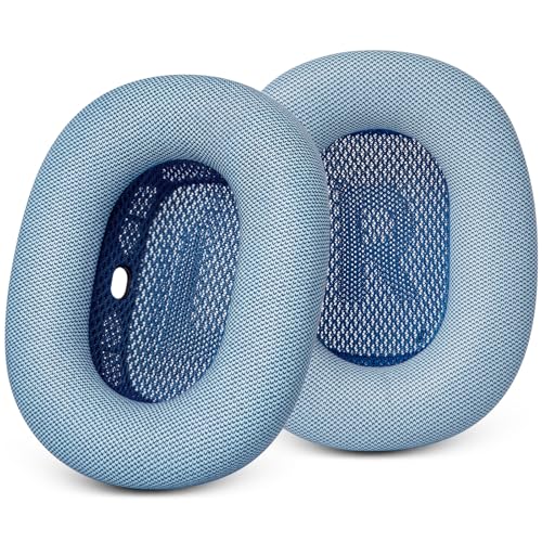 GEVO Upgraded Ear Cushions Replacement Earpads for AirPods Max 1 & 2 Headphones, Protein Leather Ear Pads Ear Covers Cups with Memory Foam and Magnet for AirPods Max 1 & 2 (Sky Blue) - color: Sky Blue