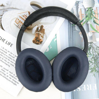 Replacement Ear Pads Cushions for Bose QuietComfort 35 QC35 QC35ii QC45 QC25 QC15 Headphones Noise Isolation Memory Foam Navy Blue - color: QC35 Navy Blue