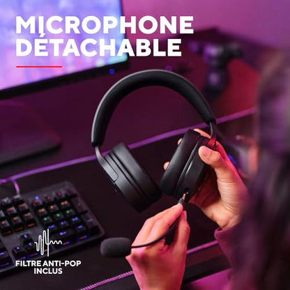 Trust Gaming GXT 489 Fayzo Gaming Headset for PC, PS5, PS4, Xbox Series X|S, Switch, Mobile, 3.5 mm Jack, 85% Recycled Plastics, Over-Ear Wired Headphones with Noise Cancelling Microphone - Black - color: Black, style: 3.5mm