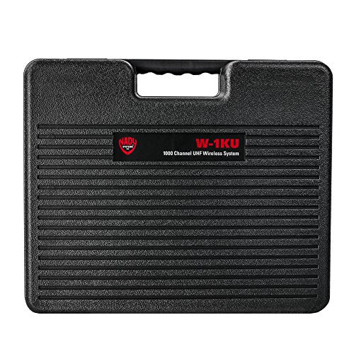 Nady W-1KU HM-10 Black True Diversity 1000-Channel Professional UHF Headset Microphone Wireless System With Carrying Case – Autoscan - Automatic Transmitter Pairing –All Metal Construction - size: Single Transmitter, style: Headset Microphone (HM-10 Black