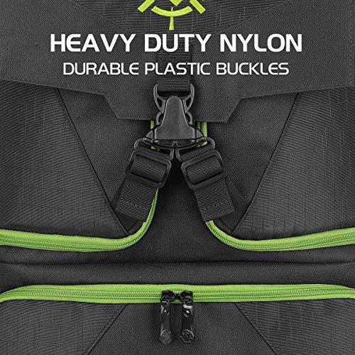 ENHANCE Console Gaming Backpack Compatible with Xbox Series X , Series S - Series X Carrying Case with Compartments for Controllers, Games & Accessories - Headset Storage , Zippered Pockets