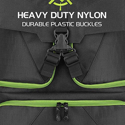 ENHANCE Console Gaming Backpack Compatible with Xbox Series X , Series S - Series X Carrying Case with Compartments for Controllers, Games & Accessories - Headset Storage , Zippered Pockets