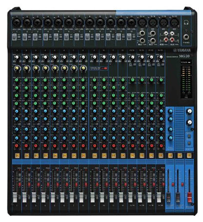 Yamaha MG20 20-Input 6-Bus Mixer,Black - size: 20-Input, style: Standard Mixer