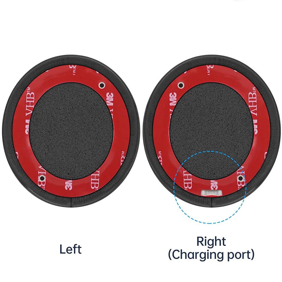 Replacement Ear Pads for Solo 3 Headphones Over-Ear Headphones, Earpads with Soft Protein Leather, Noise Isolation Memory Foam（solo3-Black） - color: solo3-Black