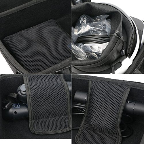 khanka Hard Travel Carrying Case for Sony PlayStation PS VR2 Glasses | EVA Hard Shell, Mesh Pocket Accessory Storage, Travel-Ready Gaming Storage, Secure Custom Fit, Protective Case Only