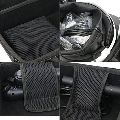 khanka Hard Travel Carrying Case for Sony PlayStation PS VR2 Glasses | EVA Hard Shell, Mesh Pocket Accessory Storage, Travel-Ready Gaming Storage, Secure Custom Fit, Protective Case Only