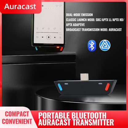 Le Audio USB C Bluetooth 5.4 Transmitter for Mobile/Game Player/PS5 to Wireless Headphones Earbuds, LDAC/AptX Lossless/Adaptive/Low Latency/Auracast