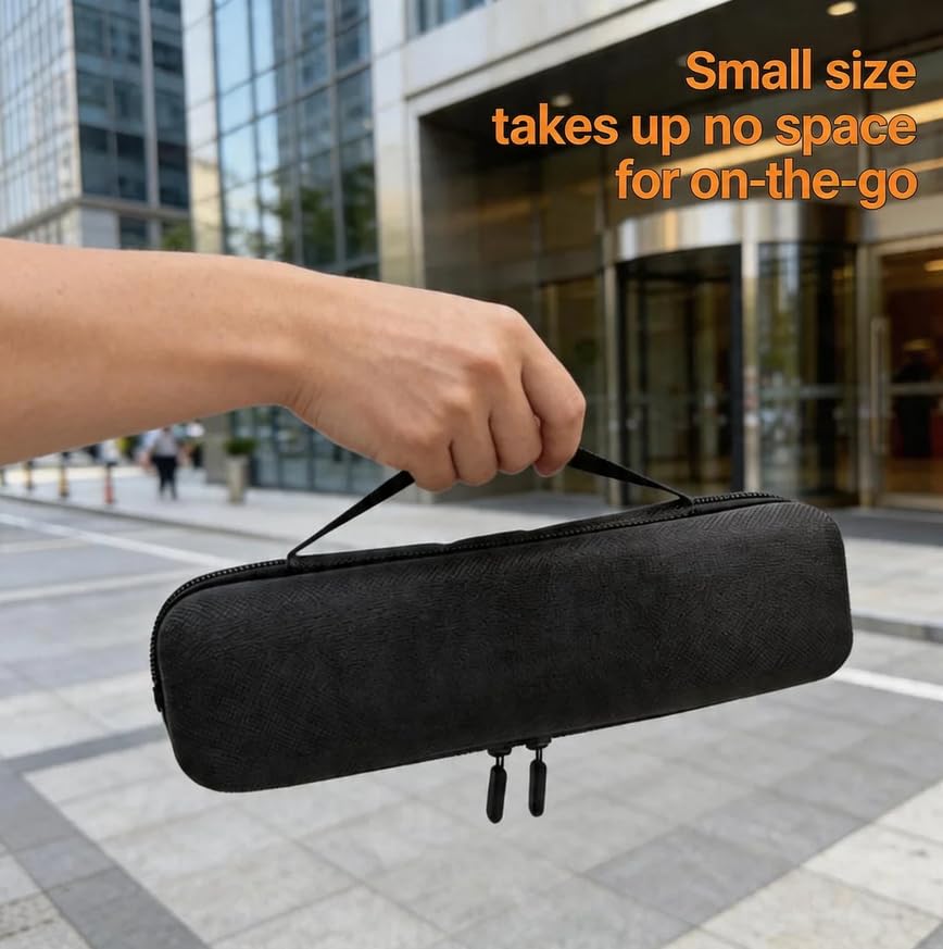 Wireless Microphone Case for 1, Hard Carrying Travel Cases for SMM 107 Handheld Dynamic Microphone Mic Bag with EVA Hard Shell Exterior Compatible with 11.2" x2" Wireless Mic-Case Only