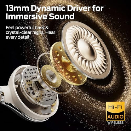 Monster Open Ear AC225 Earbuds, Stereo Sound, Bluetooth 6.0 Open Ear Headphones, Lightweight Comfort Clip-On Earbuds with ENC Mic for Clear Calls, 36H Playtime, Touch Control, IPX6 Waterproof, White