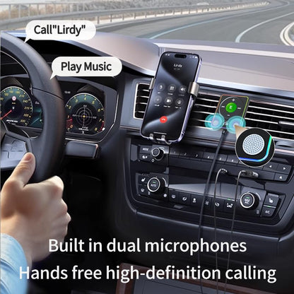 Bluetooth 5.4 Magnetic AUX Car Adapter - color: Green