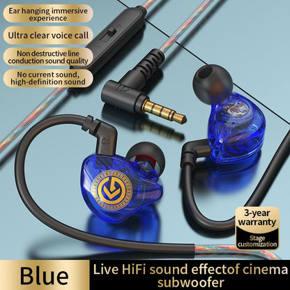 Wired Gaming Earbuds with Mic, Japan Tuning Tech, Deep Bass & HiFi Sound, Noise Isolating in-Ear Headphones, Zero-Lag for Gaming, Crystal-Clear Calls, Laptop, Switch - 3.5mm Blue - color: Blue