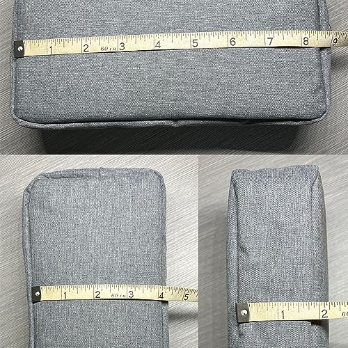 Universal Electronics/Accessories Soft Carrying Case Bag, Durable & Light-weight,Suitable for Out-going, Business, Travel and Cosmetics Kit (Big-Gray) - color: Big-Gray
