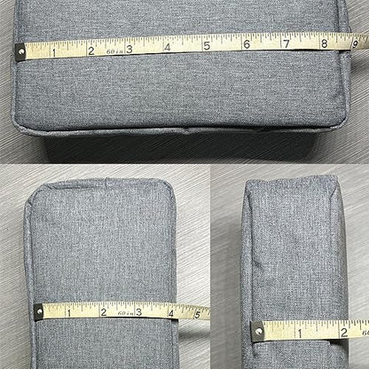 Universal Electronics/Accessories Soft Carrying Case Bag, Durable & Light-weight,Suitable for Out-going, Business, Travel and Cosmetics Kit (Big-Gray) - color: Big-Gray