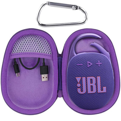 Aenllosi Hard Case for JBL Clip 5 Speaker, Purple | EVA case construction, Water-resistant design, Dust-resistant design, Protective case only - color: Purple