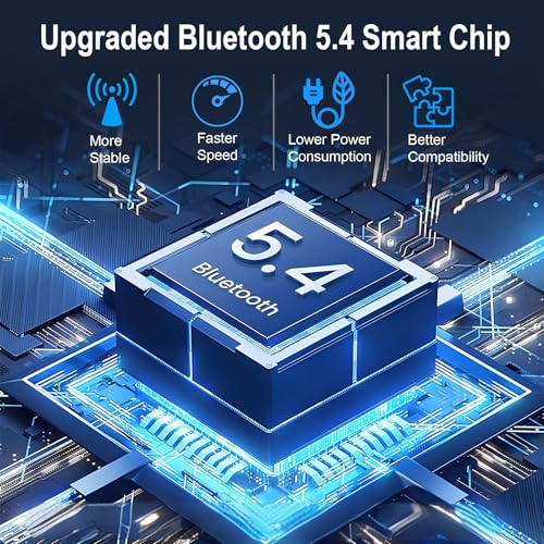 Bluetooth 5.4 Transmitter Receiver, Airplane Bluetooth Audio Adapter | Wireless Audio Transmitter for Headphones Travel Flight TV Car Gym Home Stereo, Can Pair 2 Wireless Headphones Simultaneously - color: Glossy Black