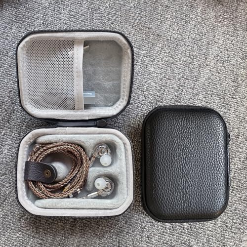 PU Leather Storage Box, Suitable for in Ear Earphones, Wired Earphones, Waterproof, Portable, Pressure Resistant Box, Earphone Storage Bag
