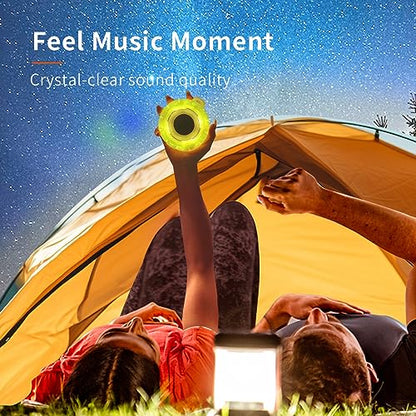 HEYSONG Waterproof Shower Bluetooth Speaker, Durable & Portable with Clear Sound, Ideal for Shower, Pool, Beach & Kayaking – Great Gift for All Ages - color: Transparent