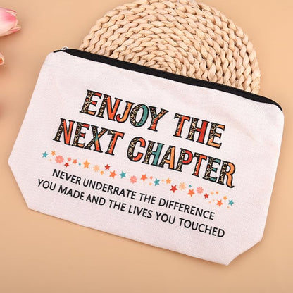Farewell Makeup Bag for Coworkers Retirement Going Away Gifts for Leader - color: Farewell Makeup Bag