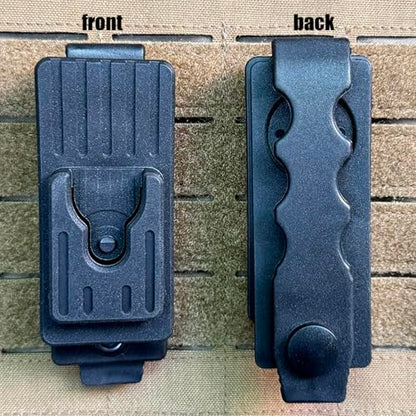 Tactical Mic Clip, 360 Degrees Rotating Quick Release Two-Way Radio Microphone Clip for Duty Belt