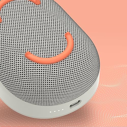 Skullcandy Kilo Wireless Bluetooth Speaker - IPX7 Waterproof Mini Bluetooth Speaker with 24 Hour Battery, Downward Firing Passive Radiator, and True Wireless Pairing - Perfect for Outdoor (Bone) - color: Old Bone